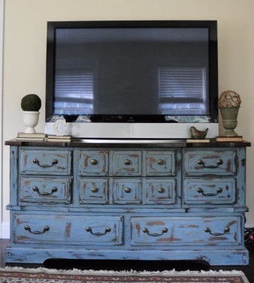 Distressed TV Console