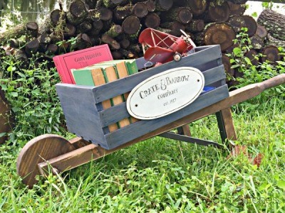Make Your Own Rustic Wheelbarrow