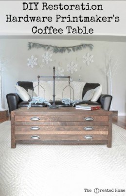 How to Make A Restoration Hardware Print Makers Coffee Table