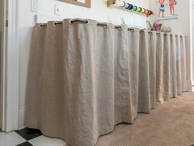 Counter Skirt Workroom Makeover