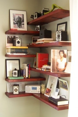 DIY Fun Corner Shelves
