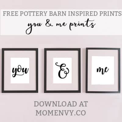 Free Pottery Barn Inspired Printables