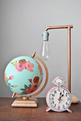 World Globe Decoupage Makeover