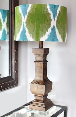 Dull Lamp Shade Makeover