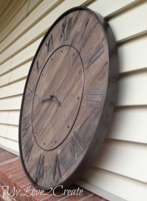 Rustic Inspired Wood Clock