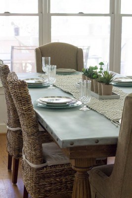 Relaxed Sophistication Zinc Table Top