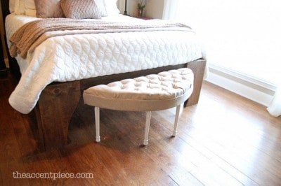 Charming Tufted Bench