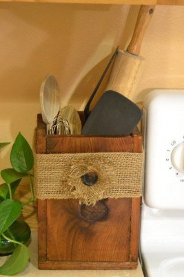 Rustic Utensil Box
