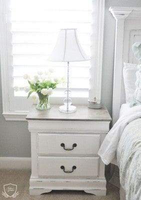 Textured Chalk Paint Nightstand