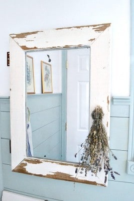 Rustic Window Mirror Design
