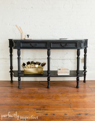 Graphite Console Table Makeover