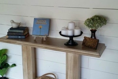 DIY Wood Console With Doors