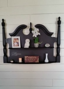 DIY Shelf From A Headboard