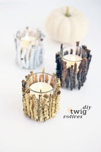 DIY Rustic Votive Holders
