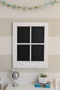 Upgrade An Old Window To A Chalkboard