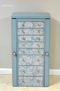 Craft Organizer From Jewelry Cabinet