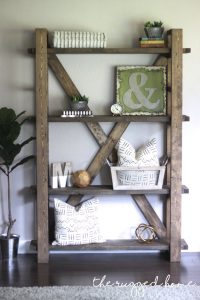 DIY Rustic Shelving Unit