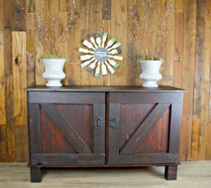 DIY Farmhouse Style Media Center