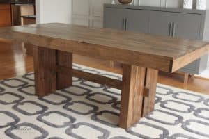 DIY Wood Dining Table