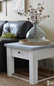 DIY Zinc Top Table