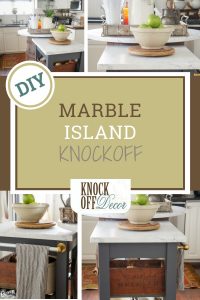 IKEA Hack Kitchen Cart with Marble Top