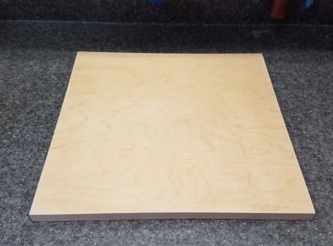 DIY Modern End Table Inspired by Crate & Barrel plywood top