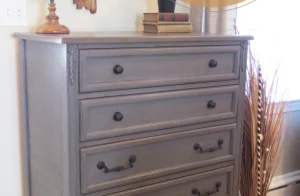 glazed gray dresser