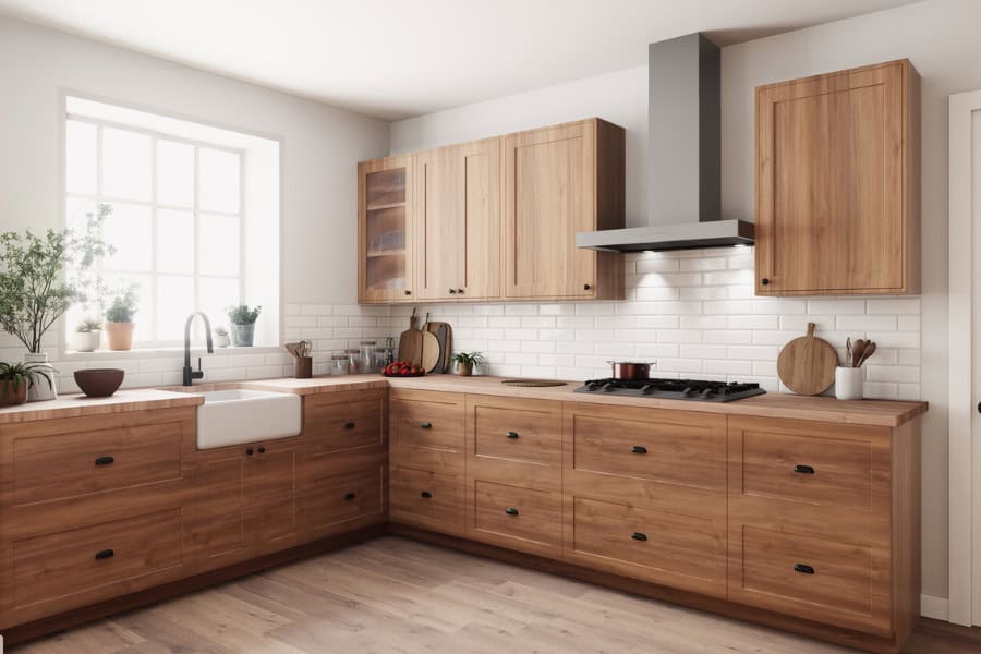 shaker cabinets in kitchen