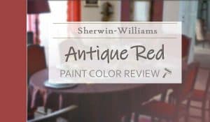 sw antique red paint color review