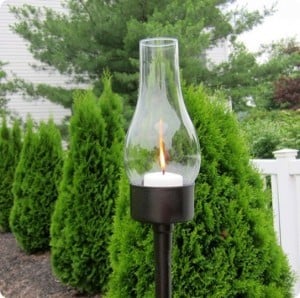 Repurposed Outdoor Candle Lantern