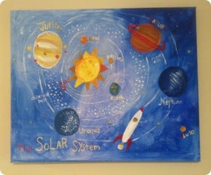 Outer Space Canvas Painting