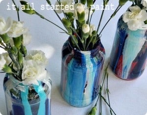 Paint Drip Jars