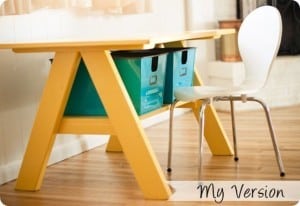 kids trestle activity table