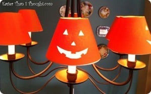 Jack-O-Lantern Chandelier Shade Covers