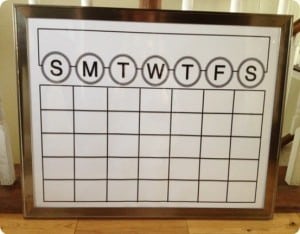 Write-On Wall Calendar