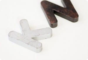 From Plastic to Zinc Letters