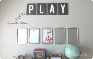 Printable Industrial Style Letters