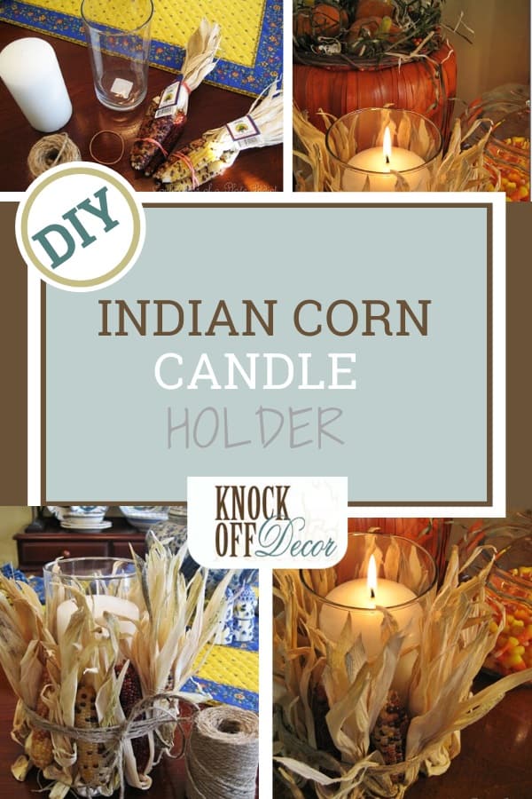 Indian Corn Candle Holder
