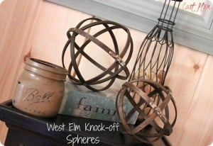 Industrial Wood and Metal Spheres