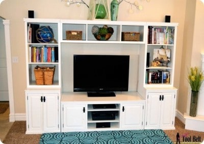 Media Center with Hidden Toy Storage