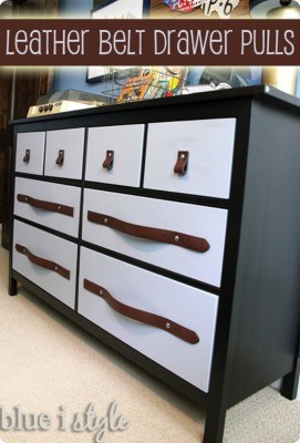 Leather Belt Drawer Pulls