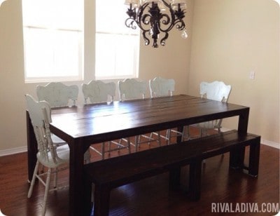 Large and Rugged Parson’s Dining Table