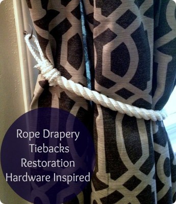“Rustic Yet Modern” Rope Curtain Tiebacks