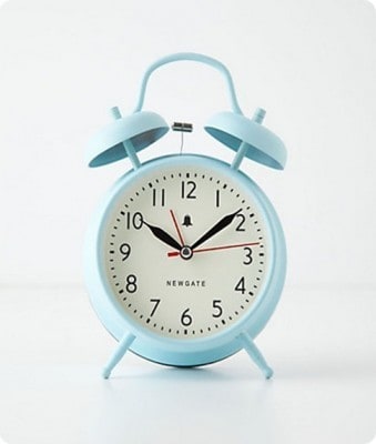 Chalk Painted Retro Alarm Clock