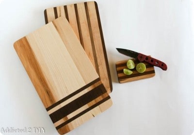 Maple and Walnut Grain Sack Cutting Boards