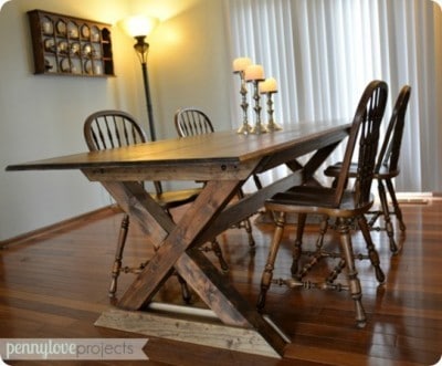 Trestle Dining Table for $300