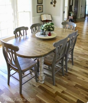 French Farmhouse Dining Table Makeover