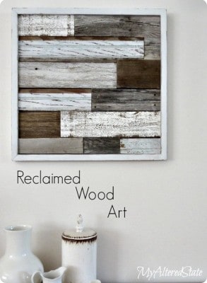 Reclaimed Wood Planked Wall Art