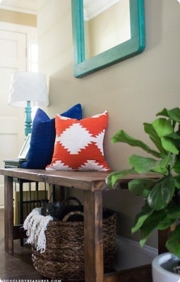 Kilim Design Painted Pillow