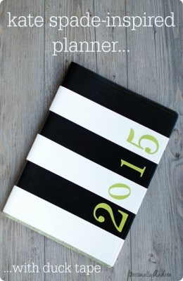 Kate Spade Inspired Striped Planner